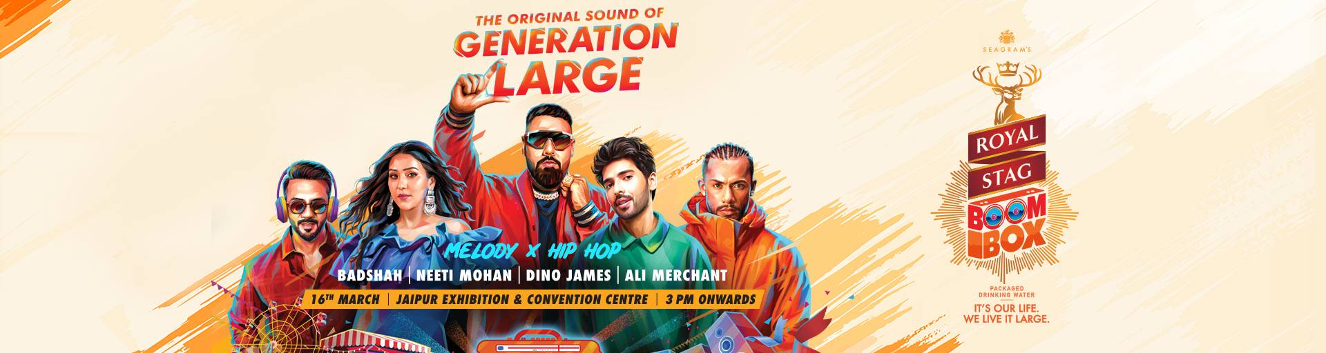 Royal Stag BoomBox Music Concert in Jaipur 2024 - Badshah, Neeti Mohan, Dino James and Ali Merchant Live Music Concert in Jaipur, Rajasthan
