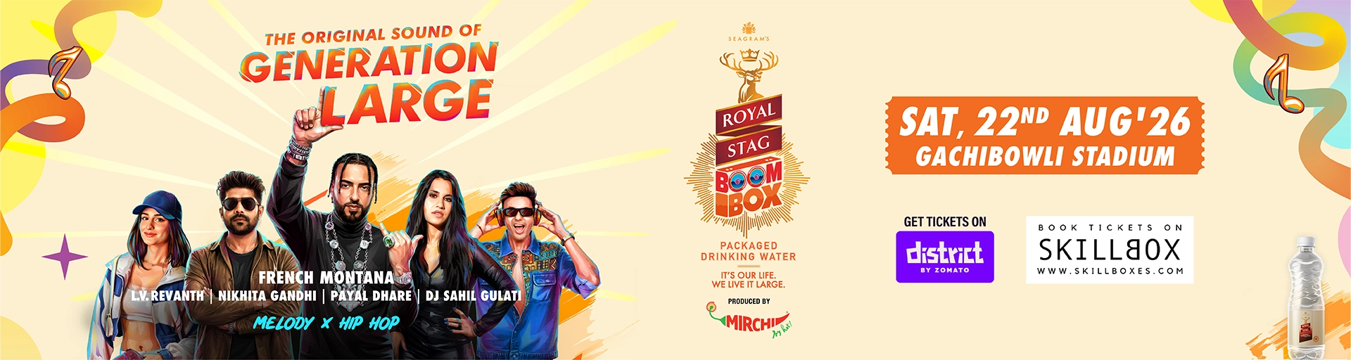 Music Concert in Hyderabad Featuring French Montana - Royal Stag Boobox
